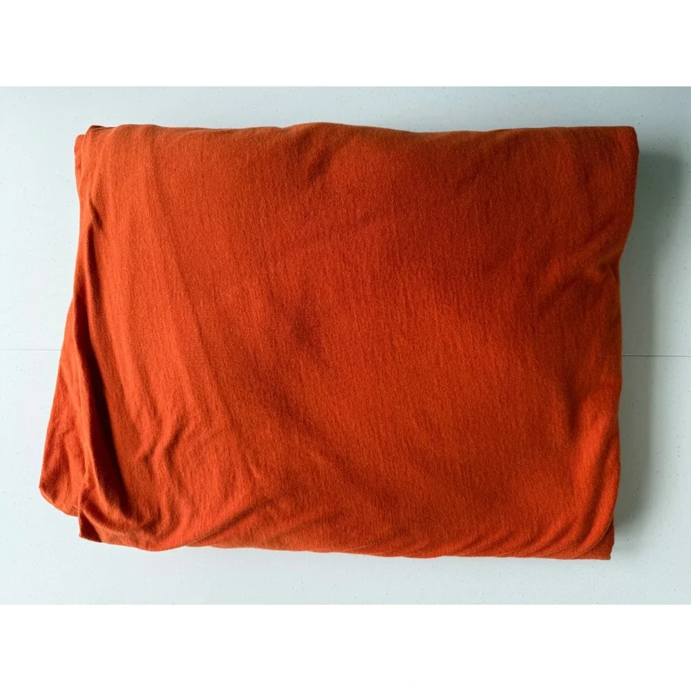 Pottery Barn PB Teen Burnt Orange Twin Duvet Cover Cotton Dorm Bedroom Decor